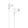 Phone cable Micro USB to USB, 1m, white, DeTech
 - 1