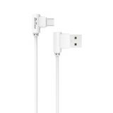 Phone cable Micro USB to USB, 1m, white, DeTech