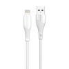 Phone cable Lightning to USB, 3m, white, DeTech
 - 1