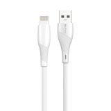 Phone cable Lightning to USB, 3m, white, DeTech