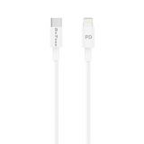 Phone cable Lightning to USB Type-C, 1m, white, 60W, DeTech
