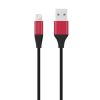 Phone cable Lightning to USB, 1m, black, DeTech
 - 1