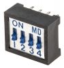 DIP Switch lever, SPST, 0.1A/24VDC, 0.1A/24VDCmm, OFF-ON
 - 1
