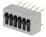 DIP Switch lever, SPST, 0.1A/24VDC, 16x7x12mm, OFF-ON