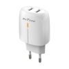 Phone charger, USB, 18W, white, DeTech
 - 1