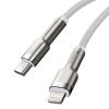 Phone cable Lightning to USB Type-C, 1m, white, 20W, Baseus - 2