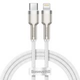 Phone cable Lightning to USB Type-C, 1m, white, 20W, Baseus