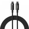 Phone cable USB Type-C to USB Type-C, 1m, black, 240W, Baseus - 1