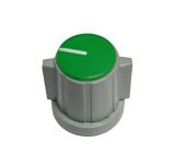 Potentiometer knob, ф20x17mm, with indicator, grey