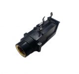 Connector, 6.3mm, mono, socket, PCB mount, black