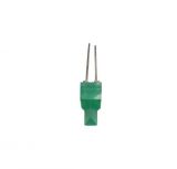 LED diode, green, 3x3x3x10.5mm, 10~15mcd, 20mA, 146°, square, THT