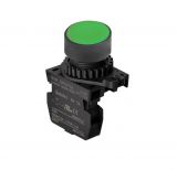 Panel switch, S2PR-P1GAM, button, 22mm, 1 position, green