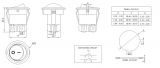 Rocker Switch, 10A/250VAC, ON-OFF, DPST, round - 3 - Vikiwat Rocker Switch, 10A/250VAC, ON-OFF, DPST, round - 3