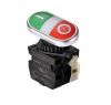 Panel switch, S2TR-P3WABDM, button, 22mm, 2 positions, red/green, LED
