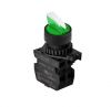 Panel switch, S2SRN-L3AGADM, rotary, 22mm, 3 positionс, green
