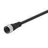 Кабел за датчик, 4pin, 7m, сив, женски, CID4-7R, M12