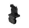 Panel switch, S2SR-S4WAM, rotary, 22mm, 2 positions, black
