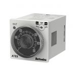 Time relay ATE8-46D, analogue, delay on/off, 0.6s~6h, 24VDC/3A, 250VAC/3A, 2NO+2NC