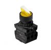 Panel switch, S2SRN-L7Y2ADM, rotary, 22mm, 3 positions, yellow
