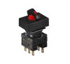 Panel switch, S16SRT-S1RC, rotary, 22mm, 2 positions, red
