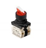 Panel switch, S2SRN-L7R2BDM, rotary, 22mm, 3 positions, red