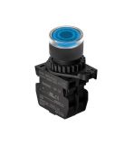 Panel switch, S2PR-P3BALM, button, 22mm, 2 position, blue, LED