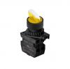 Panel switch, S2SRN-L3AYALM, rotary, 22mm, 2 positions, yellow
