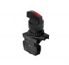 Panel switch, S2SR-S4RAM, rotary, 22mm, 2 positions, black/red
