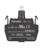 Индикаторна лампа LED, SA-LA, 110~230VAC, 10mА, цвят бял, AUTONICS