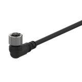 CLD2-2 sensor cable, 4 pins, 2 cables, angled connector, 2m, M12
