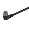 Cable for sensor CLAH2-5, 4 pins, 2 cables, angle connector, 5m, M12mm