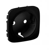 Cover, for power socket, Legrand, Valena Allure, color black, 755208