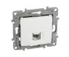 Single, RJ11 socket, for built-in, white color, 764569
