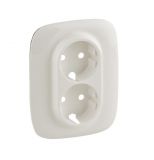 Cover, for double power socket, Legrand, Valena Allure, color perl, 754959