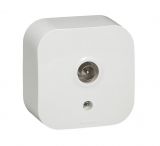 Single socket, TV, surface, white, Forix, Legrand, 782415