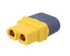 Power connector DC, XT60H-F, straight, plug, female, AMASS