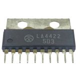 Integrated circuit, LA4422, for car radio, SIP10, 18V, 5W, 53dB