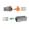 Connector DEUTSCH 3 pins, 13A, male+female, DT04-3P + DT06-3S, 