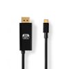 USB Type-C кабел, Type-C- DisplayPort, 2m, черен, 8K 30Hz, NEDIS
 - 2