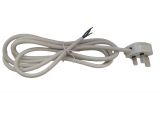 Power cable, 3x1.5mm2, 2m, UK plug, white