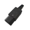 Power plug, АС, female, IEC C13, 6A, 250VAC, black
 - 1