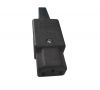 Power plug, АС, female, IEC C13, 6A, 250VAC, black
 - 2