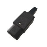 Power plug, АС, female, IEC C13, 6A, 250VAC, black