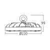 LED street light, 100W, 230VAC, 12000lm, 4000K, neutral white, IP65, BT45-39111
 - 4