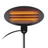 Patio heater, 2000W, 220VAC, 1.8m, IPX4, black, TSA8050, TEESA
 - 2