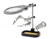 Desk magnifier with NAR0150 lamp, third hand, magnification 2.5X(130mm) and 5X(25mm)