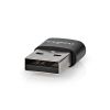 USB адаптер, USB-USB Type-C, черен, USB 2.0, NEDIS - 1