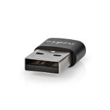 USB адаптер, USB-USB Type-C, черен, USB 2.0, NEDIS