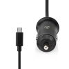 Автомобилно зарядно за телефон с Micro USB кабел, 12W, черно, NEDIS - 2