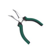 Flat nose pliers, pointed, curved ends, 115mm, TROY 21054